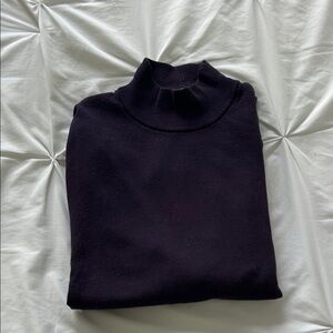 Elegant purple turtleneck sweater